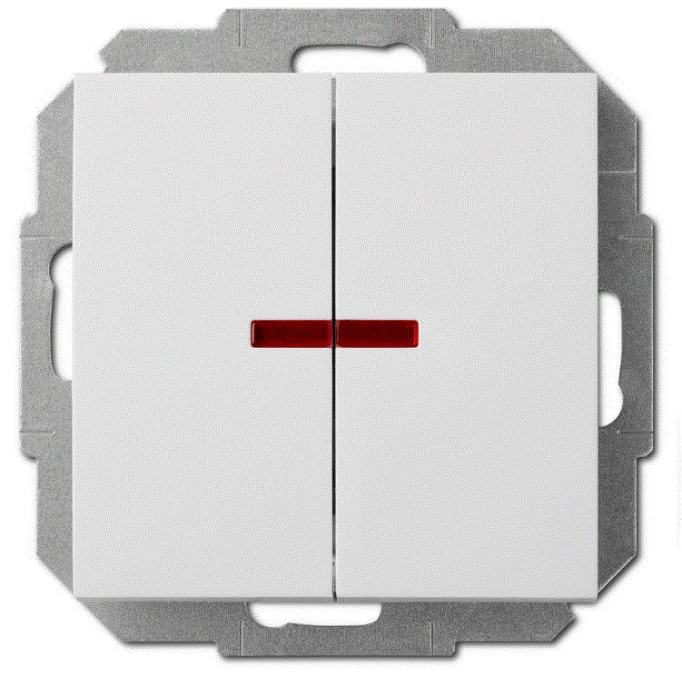 Elektro-Plast Łącznik świecznikowy Sentia 10A z podświetleniem biały (1424-10)