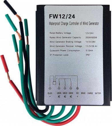 V-TAC Regulator wiatrowy 12V/24V 300W/600W