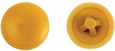 PGB Zaślepki do wkrętów z nacięciem PZ calvados 100szt. (AFDEK2020003N)