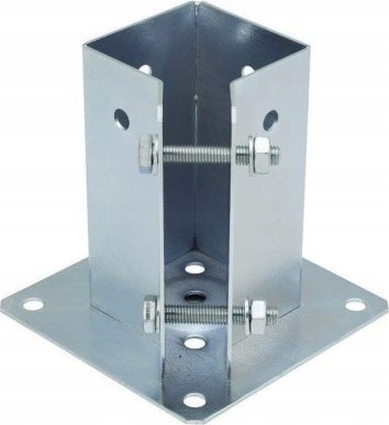 Domax Podstawa słupa 77x150mm ocynkowana kotwa
