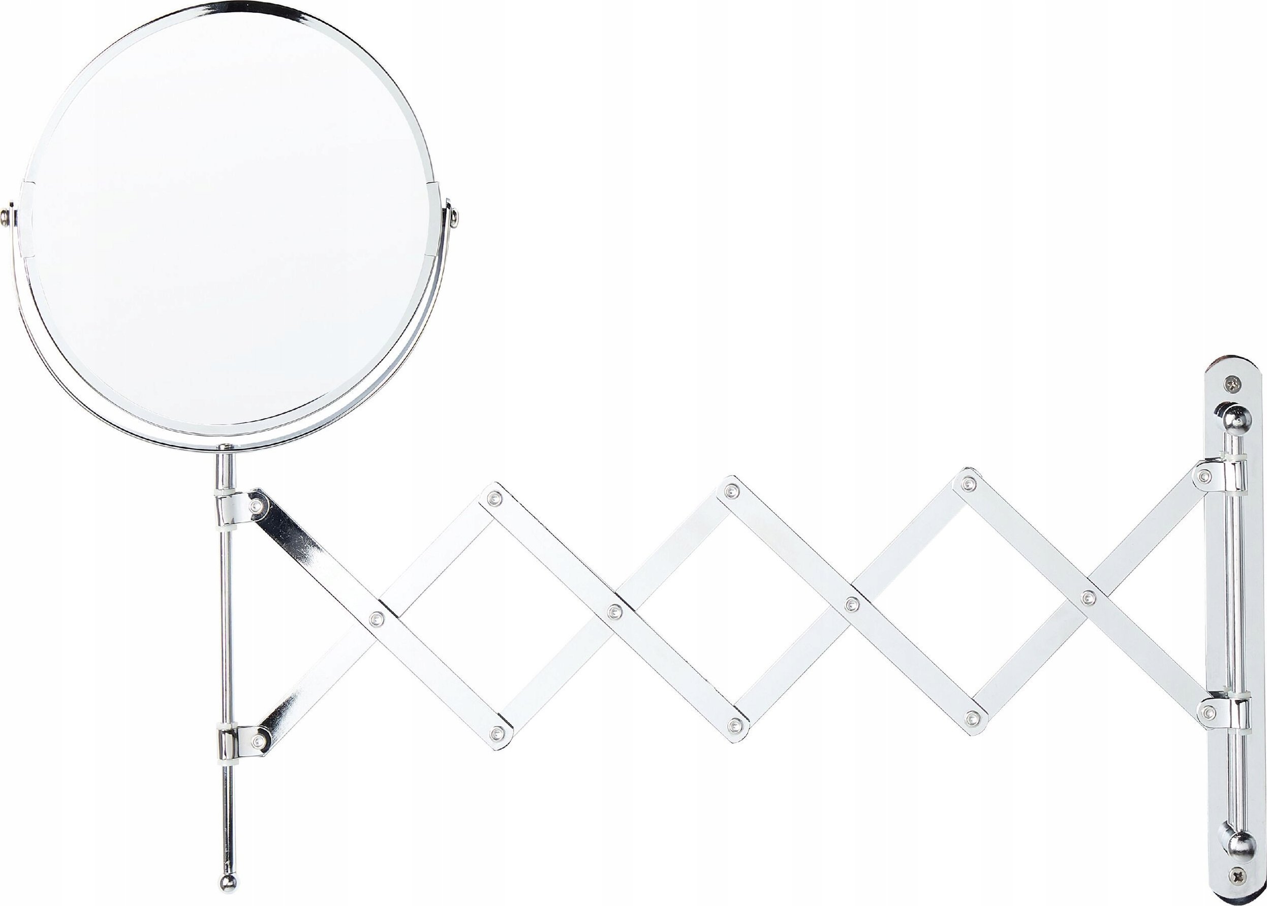 Lusterko kosmetyczne Beliani Lusterko kosmetyczne Srebrny YVELINES