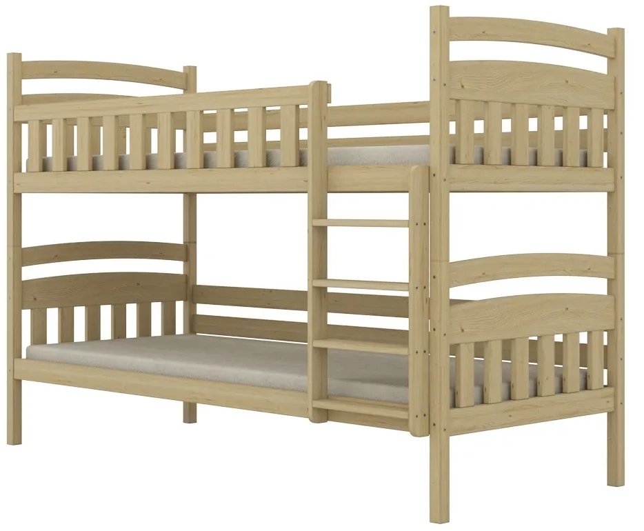 Łóżko piętrowe JULITA 200x90 sosna lakierowana drewniane KOCOT KIDS