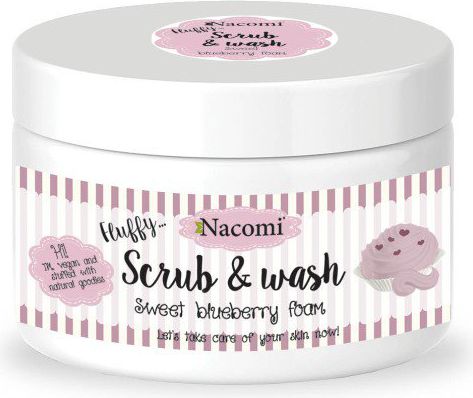 Nacomi Pianka peelingująco-myjąca - Borówka 180ml