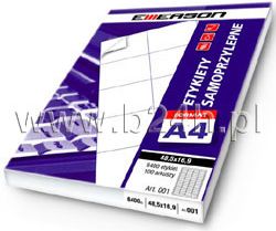 Emerson ETYK.EMERSON 52,5X29,6 100 art 022 ETYKIETA