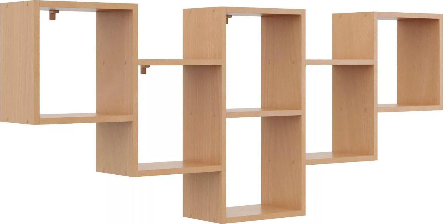 Elior Minimalistyczna półka na ścianę w kolorze buk - Amela