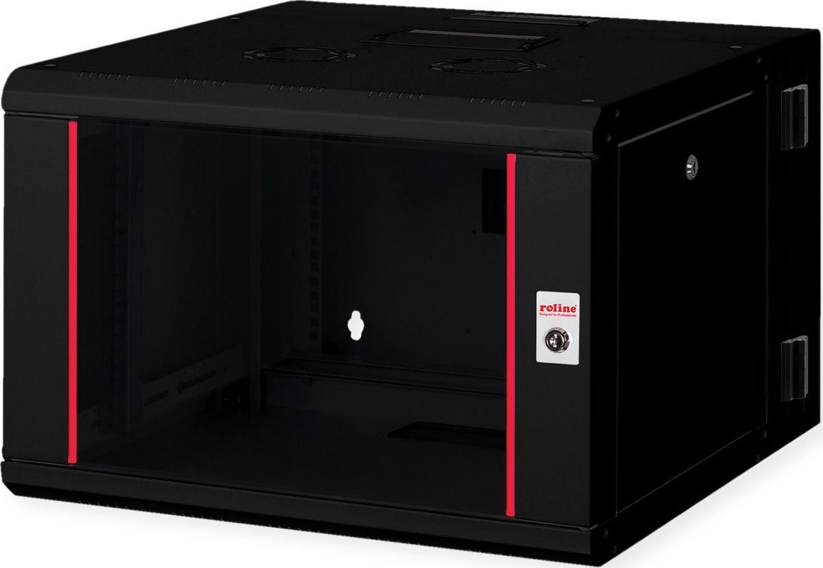 Szafa Roline ROLINE Wandgeh�use Pro 48,26cm 19Zoll 7 HE 600x600 BxT zweiteilig schwenkbar schwarz