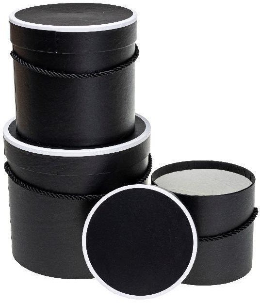 Pudełko Flower Box 3szt czarny ROZETTE