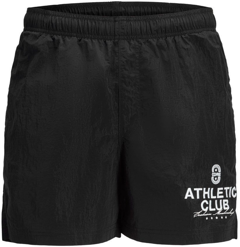Jack&Jones szorty kąpielowe JPSTMAUI CRINKLE NYLON SWIM STYD SS25 12285513 BLACK/BRIGHT WHI L