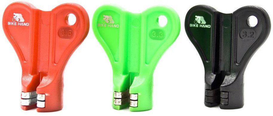 Klucze do centrowania Bike Hand, 3,2mm, 3,3mm , 3,5mm, zestaw