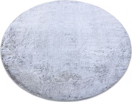 Dywany Łuszczów Dywan LAPIN Shaggy koło szary / kość słoniowa, antypoślizgowy, do prania, koło 160 cm