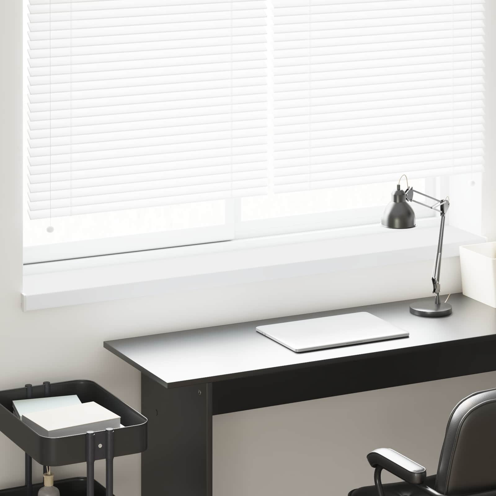 vidaXL Parapet okienny Biały 160 x 25 x 4,5 cm PVC zmieszane z UPVC