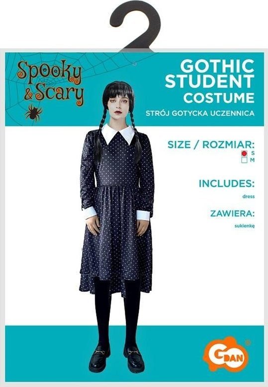Strój dla dorosłych Gotycka Uczennica rozm. S