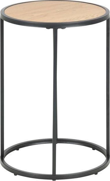 Elior Loftowy stolik kawowy Duffi 40x40 - czarny