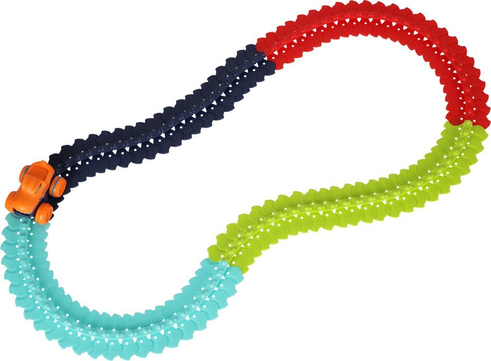 KIK Tor samochodowy wyścigowy samochód 102 elementy 132cm