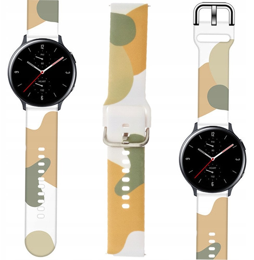 Pasek Strap Moro do Samsung Galaxy Watch 45 / 46 / 47 mm silikonowa bransoletka opaska do zegarka - wzór 6