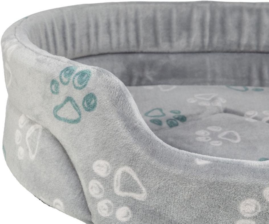 Jimmy Soft, legowisko, dla psa/kota, mi�kki plusz, okr�g�e, jasnoszare, 50 cm