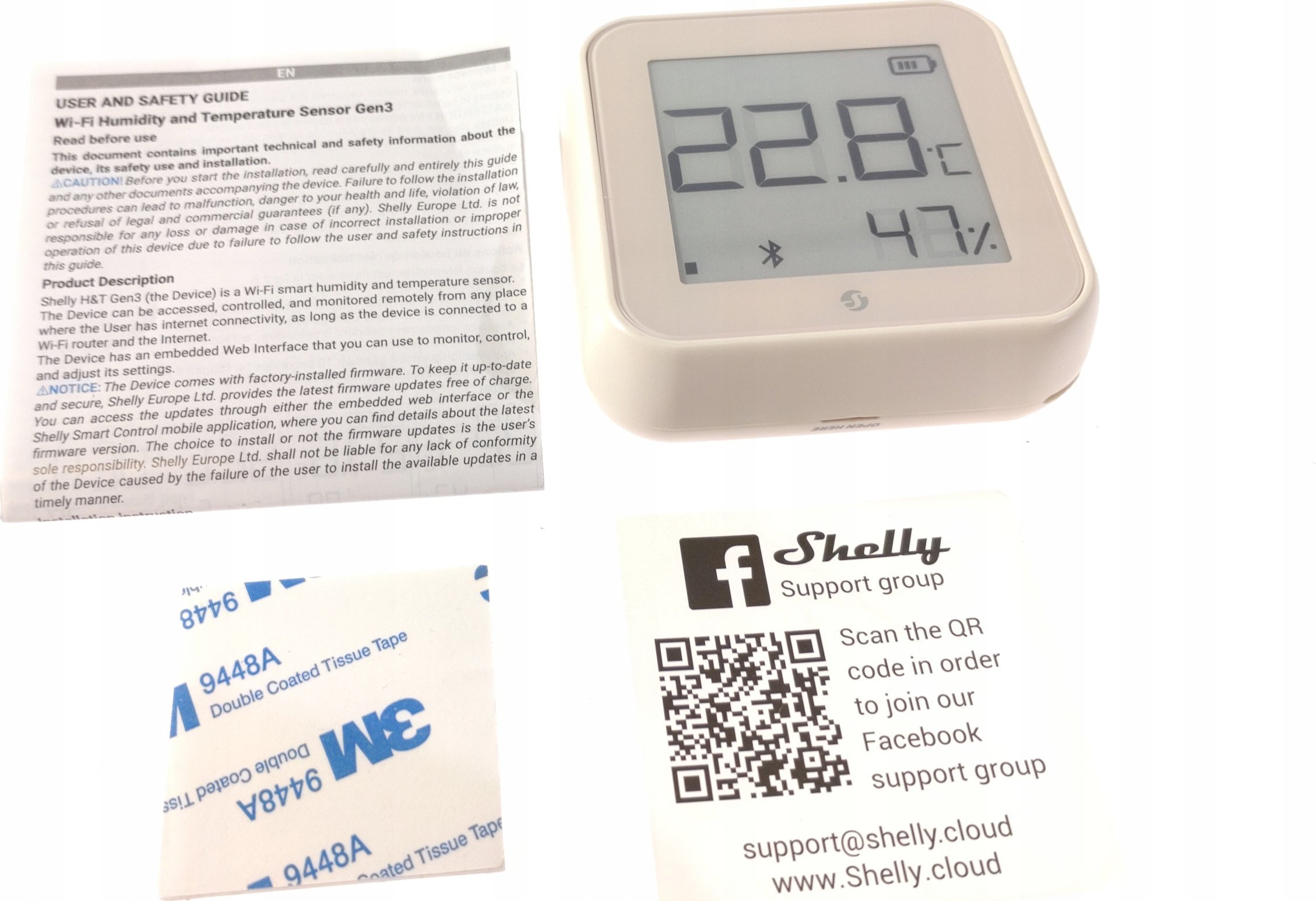 Shelly Shelly Plus H&T Gen3, detector (cream)