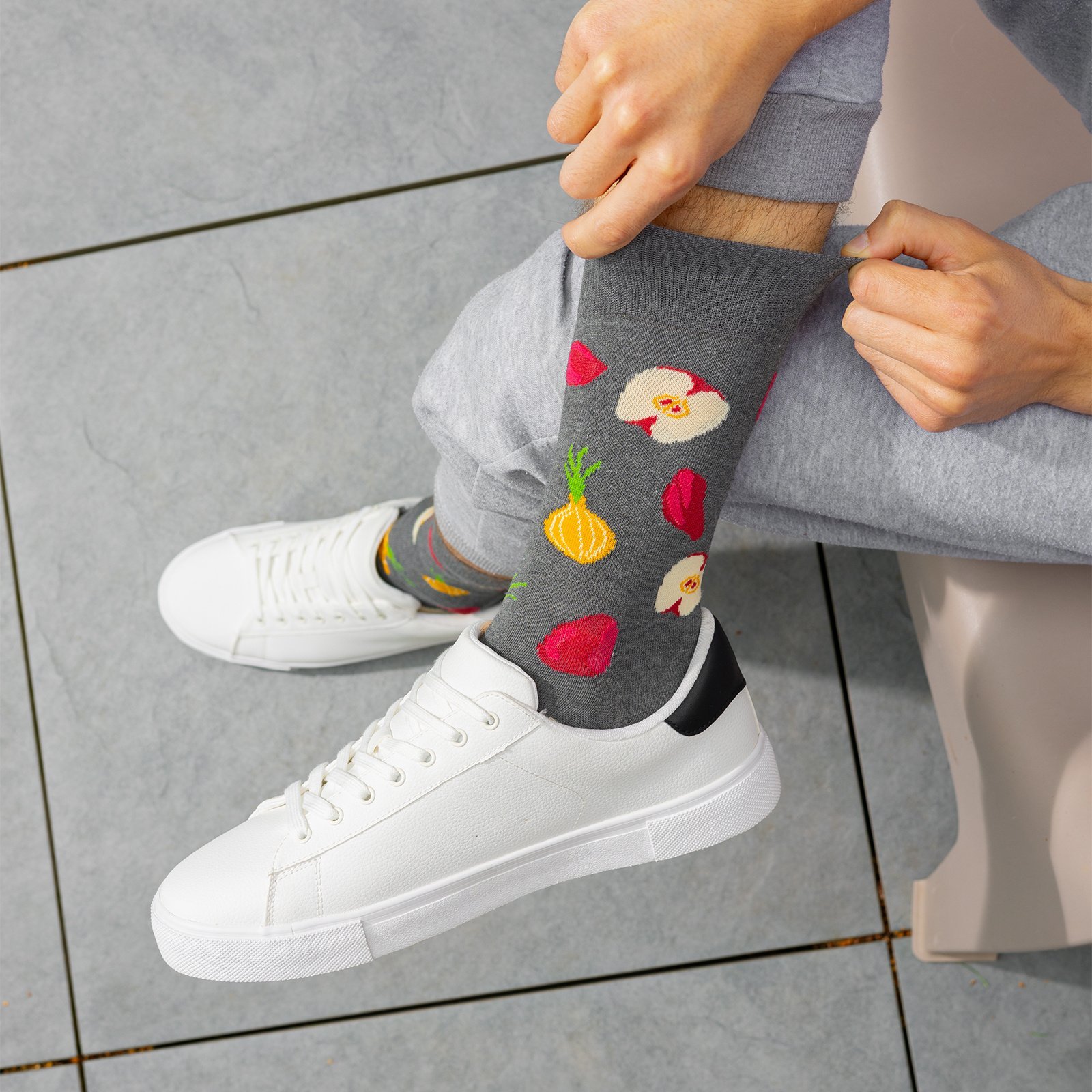 Soxo Kolorowe Męskie Skarpetki wątróbka w słoiku śmieszne skarpetki 4045