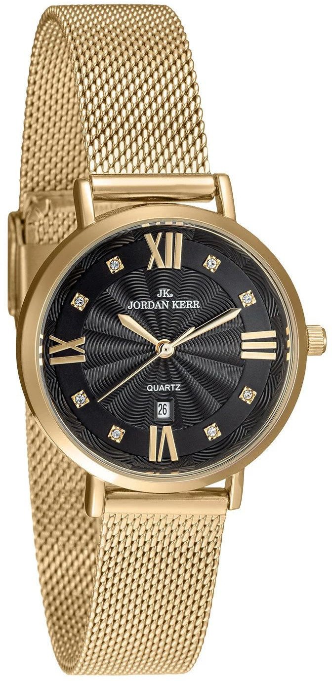Zegarek Jordan Kerr P9006 IPG CT damski cyrkonie 32 mm .