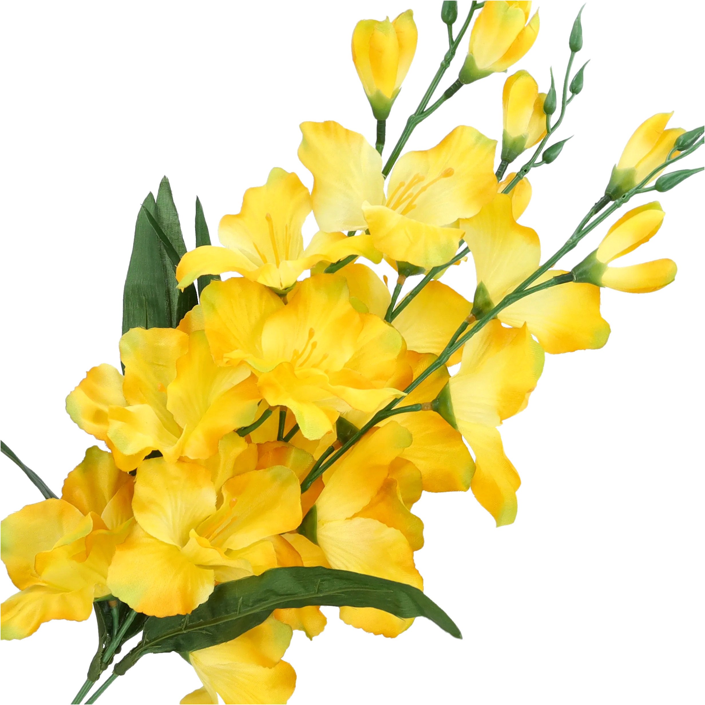 KWIATY SZTUCZNE gałązka MIECZYKA liście 3szt mieczyk na STROIK WIĄZANKĘ