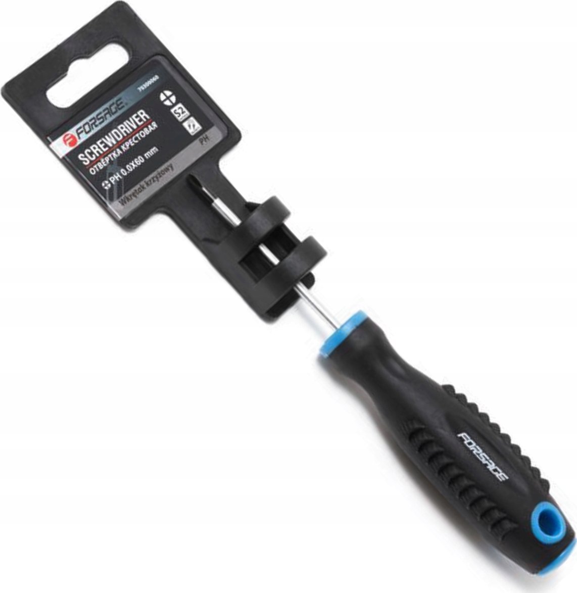 Forsage Śrubokręt krzyżakowy magnesowa "Profi"S2 PH0.0x60mm,