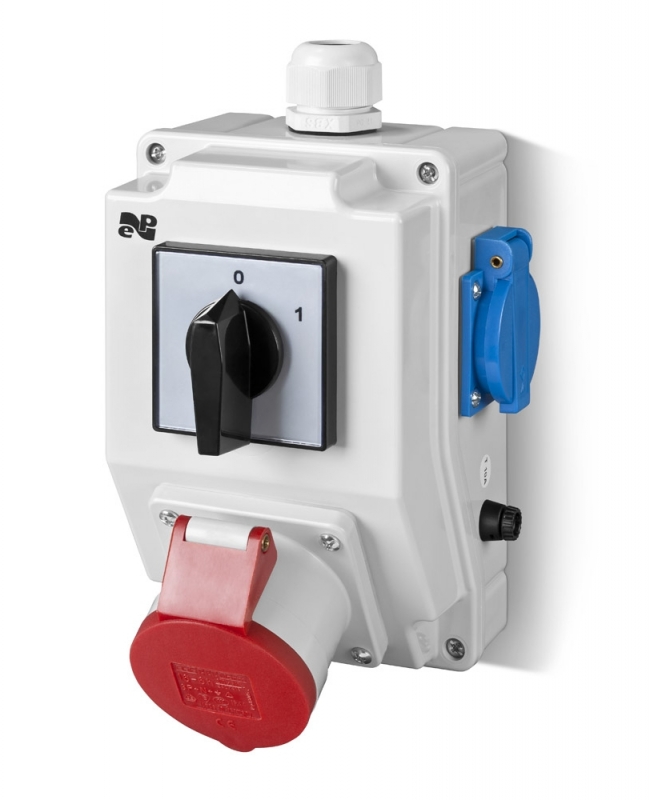 Onnline Zestaw z wyłącznikiem 0-1 32A/5P 230V IP44 - 6275-00