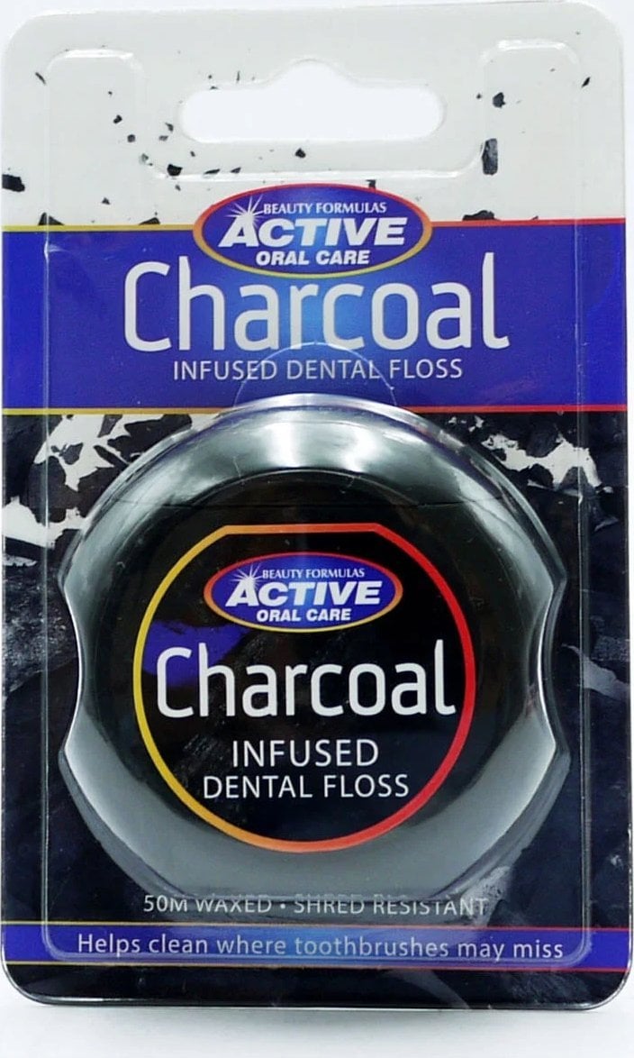 BEAUTY FORMULAS_Active Oral Care nić dentystyczna z aktywnym węglem 50m