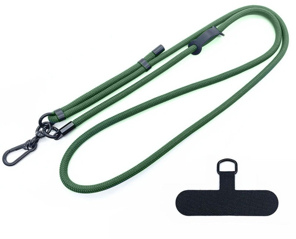 Smycz Supero Phone Case Strap Nylon Cord do telefonu, uniwersalna, 8mm, zielona