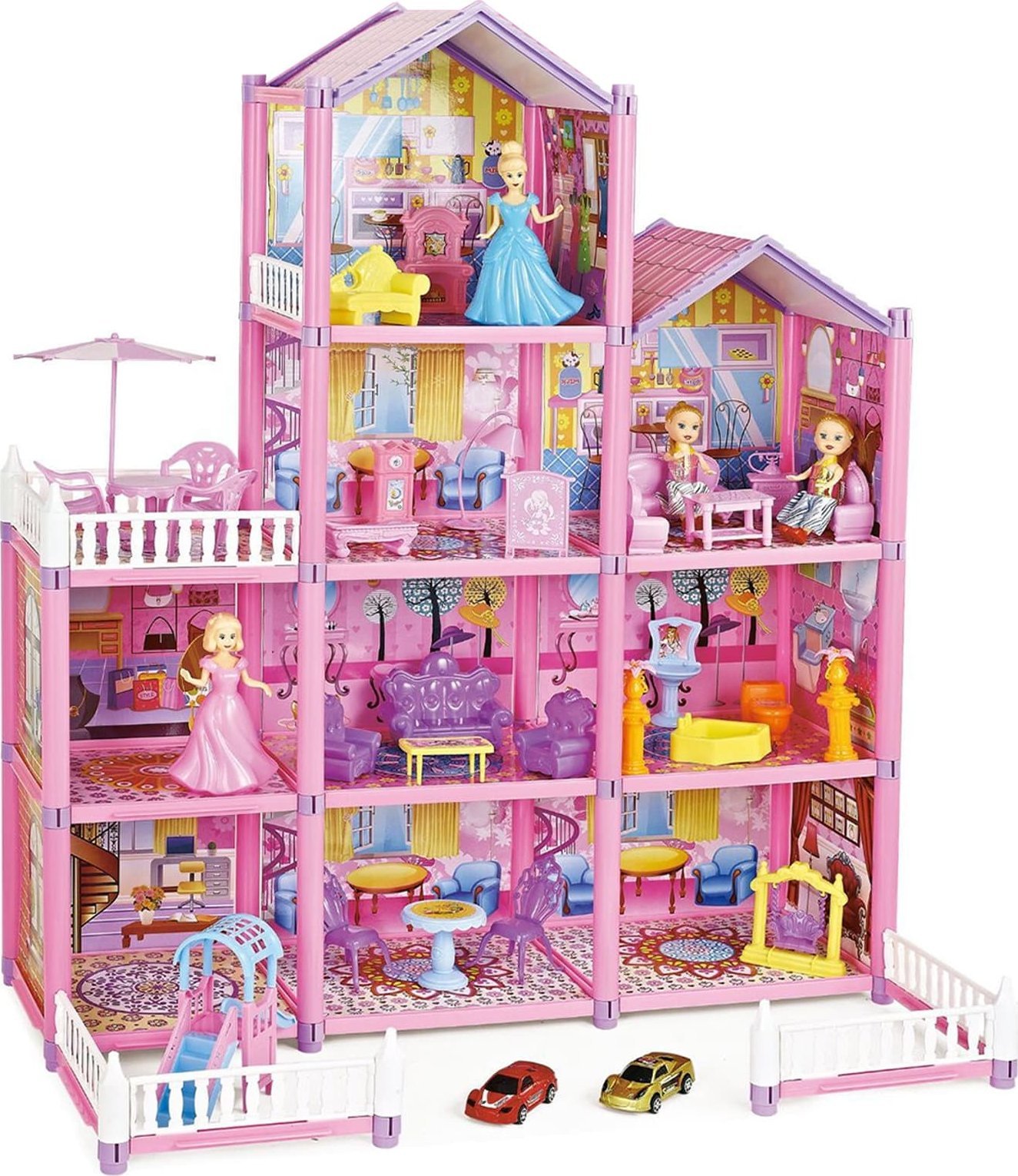 Woopie WOOPIE Mega Willa Domek dla Lalek LOVELY HOUSE 194 el.