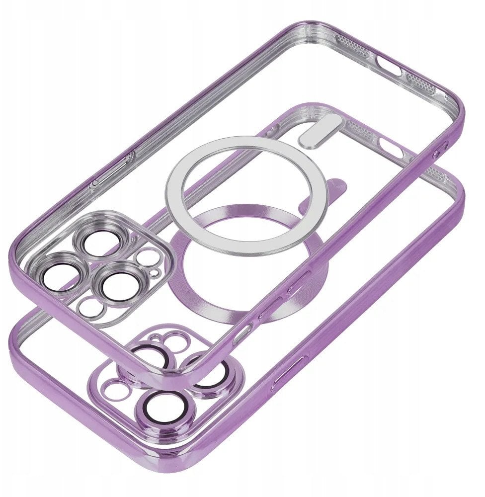 Futerał ELECTRO MAG COVER kompatybilny z MagSafe do IPHONE SE 2025 fioletowy