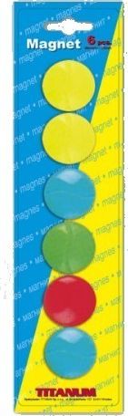 Titanum Magnesy do tablic 29mm 6szt