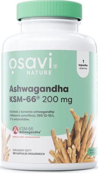 Osavi Osavi - Ashwagandha KSM-66, 200mg, 180 vkaps