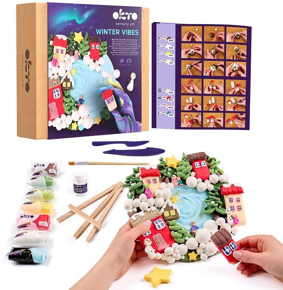 Zestaw kreatywny do modelowania 3D Zimowy nastrój