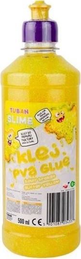 Symag Klej żółty brokat 500 ml