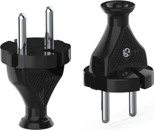 Montis Wtyczka prosta rozbieralna WT-2 czarna Montis MT019-C Produkt POLSKI