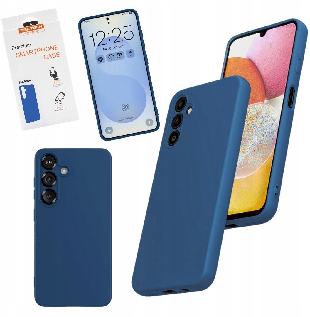 TELTECH NAKŁADKA SILICON DO SAMSUNG S24 FE NIEBIESKI