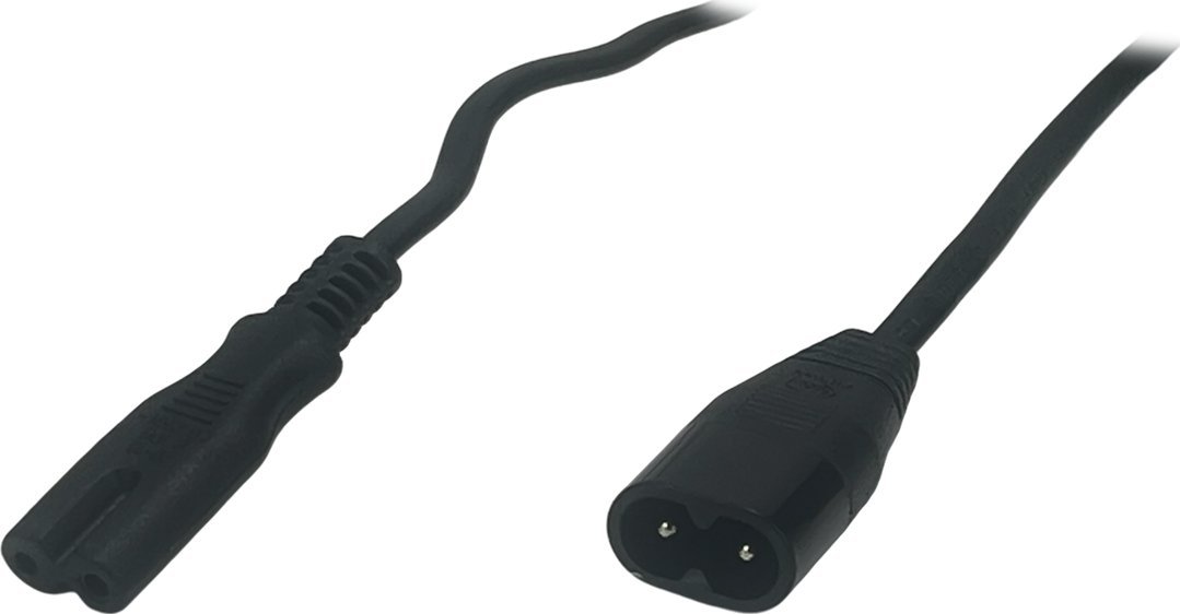 POSAC-C7C8BK30: POS AC cable C7-CX23[2,5A]-C8-CXC8[2,5A] H03VVH2-F2G0,75 L=3000 black