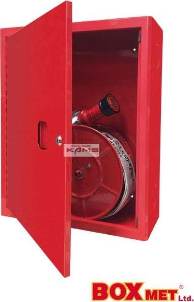 Boxmet BX-HW52 - Hydrant wewnętrzny zawieszany z wężem płasko składanym dwie długości węży 20 m
