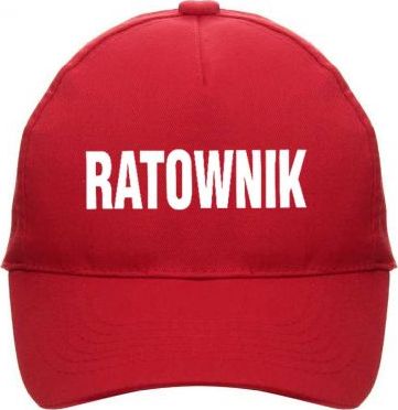 Promostars Czapka classic RATOWNIK czerwona