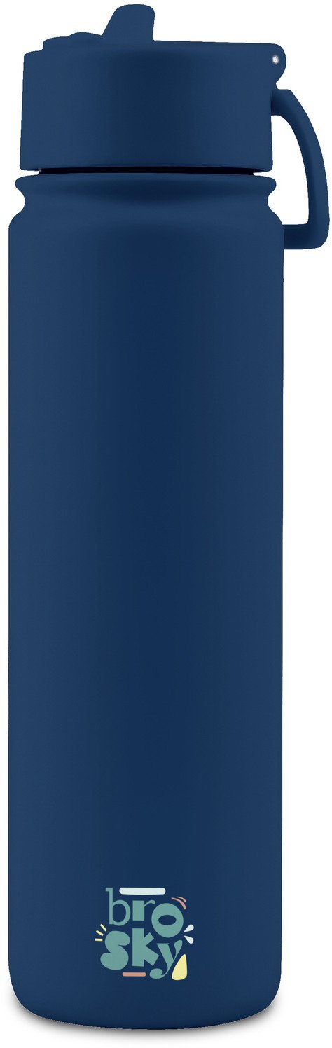 Brosky Basic Stalowa butelka na wodę w kolorze ciemnoniebieskim 680ml