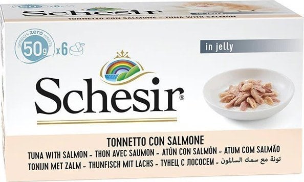 SCHESIR M-Pack Tuńczykiem z łososiem 6x50g