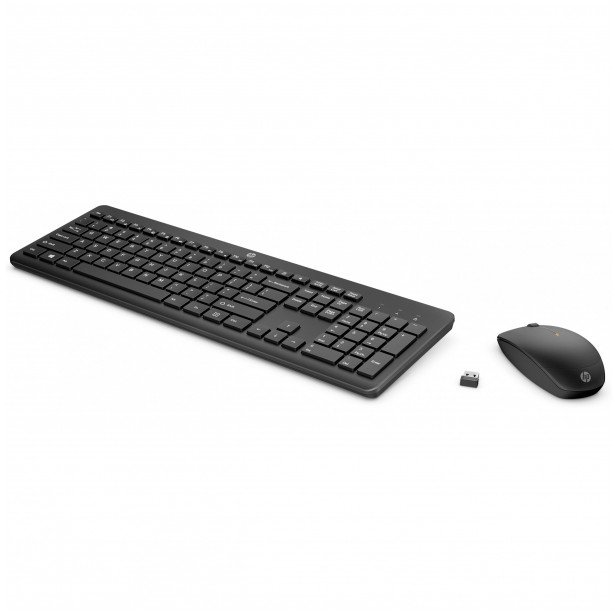 Klawiatura + mysz HP hp consumer D-E Layout - 235 Wireless Mouse and Keyboard Desktop Set (Black)