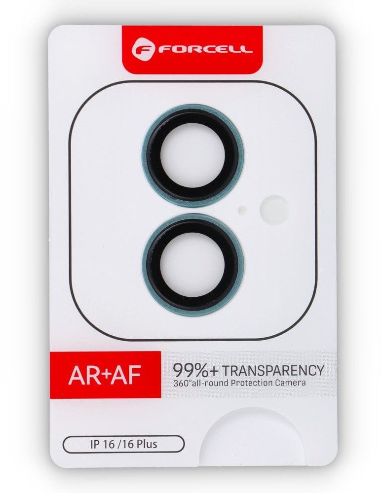 Szkło hartowane Forcell Premium do aparatu - do iPhone 16 / 16 Plus Berylowa Zieleń