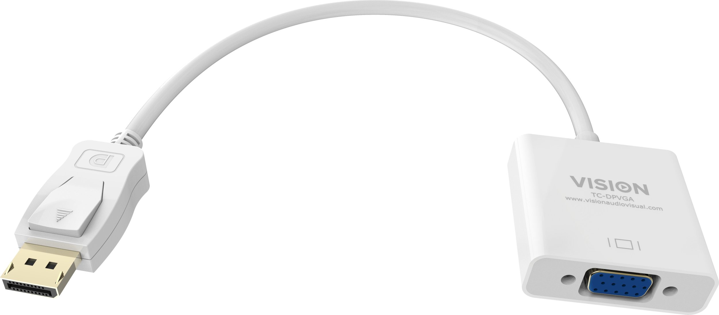 Adapter AV Vision VISION Professional installationstauglicher Adapter DisplayPort zu VGA - 30 JAHRE GARANTIE - Maximale Auflosung 1920 x 1080 - Keine