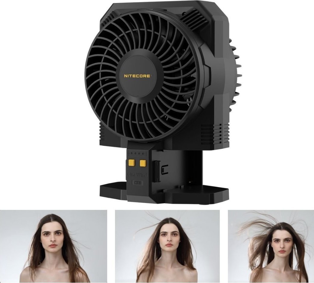 Nitecore Wentylator Studyjny Dmuchawa Wiatrak do Fotografii Video VLOG Nitecore CW30