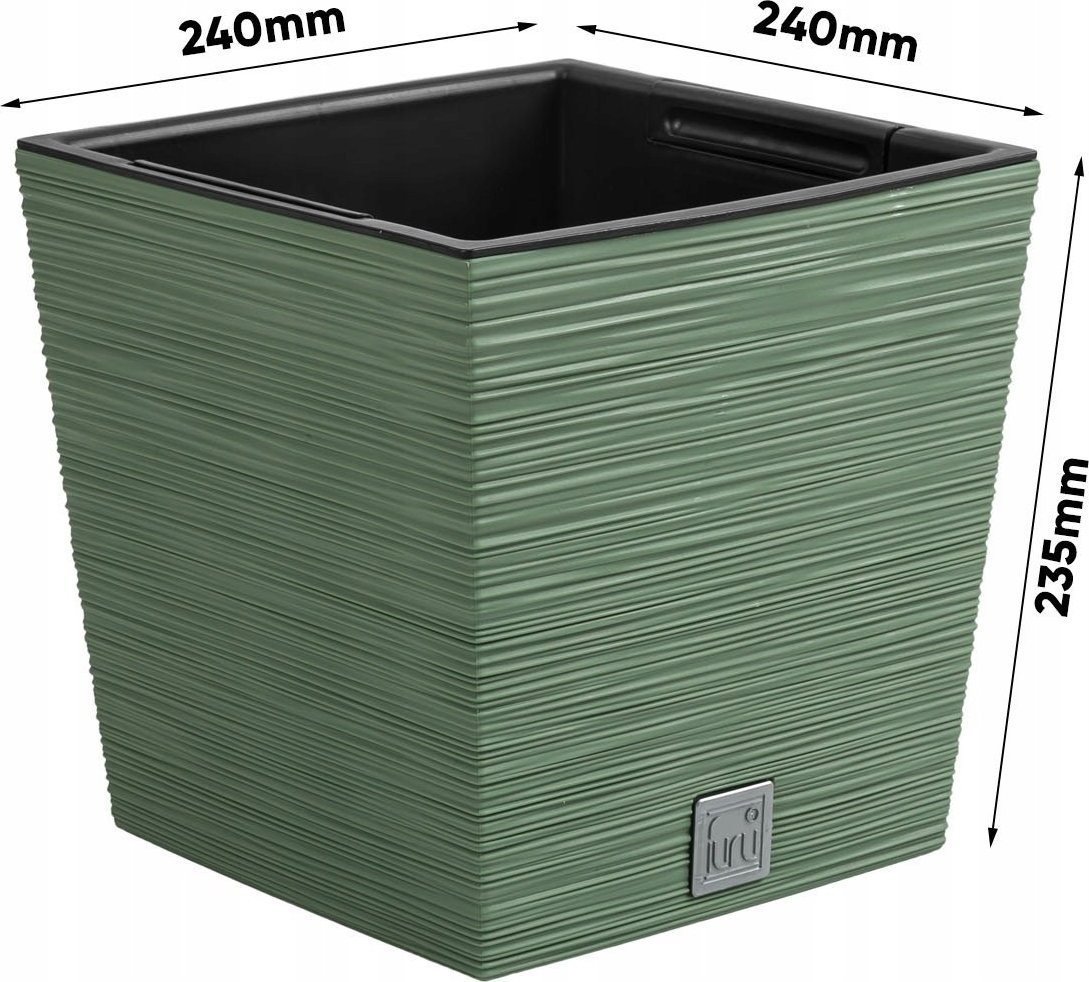 Prosperplast Doniczka na kwiaty Donica Furu DFS240 Zielona