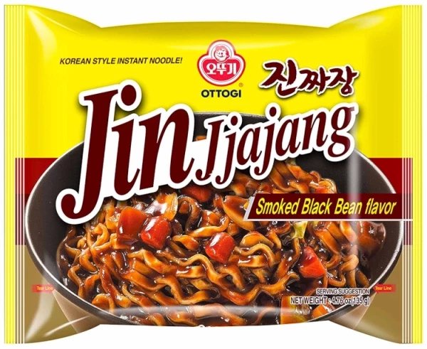 Danie Jin Jjajang Smoked Black Bean, smak wędzonej fasoli 135g - Ottogi