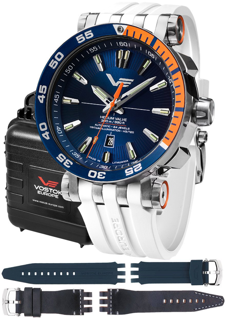 Zegarek męski Vostok Europe NH35A-575A715SW biały