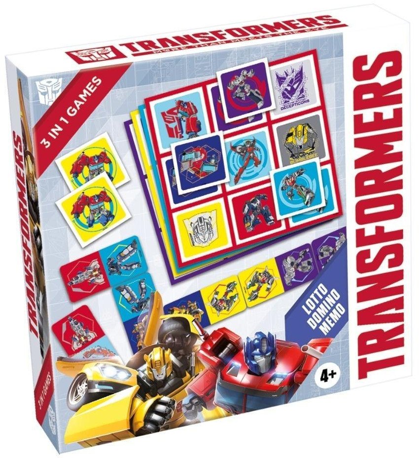 Transformers 3w1 Lotto, Domino, Memo