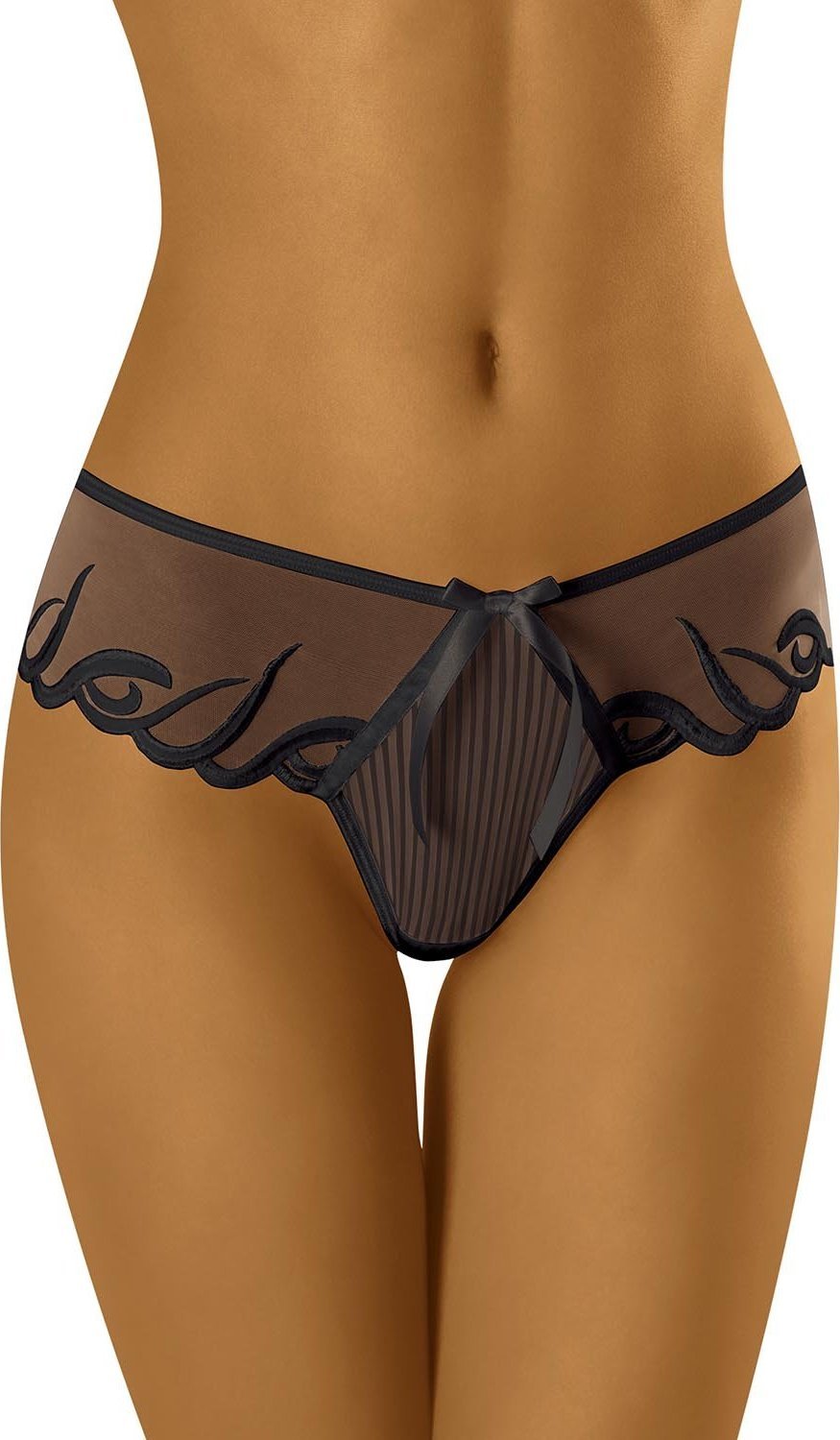 Wolbar Wol-Bar Makumba czarny S Majtki szorto-stringi